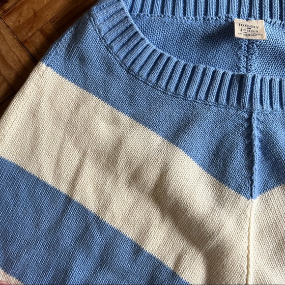 Tommy Jeans Poncho blue/white - Picture 5 of 5